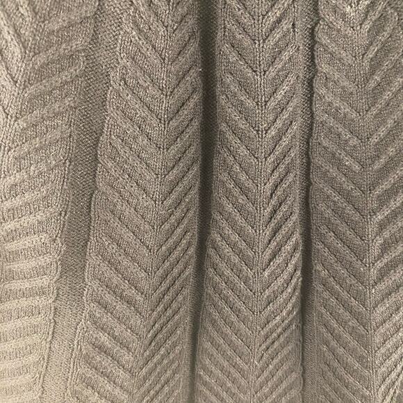 Jason Wu Black Oversized Cable Knit Herringbone Chevron Pattern Sweater Small - Picture 3 of 8